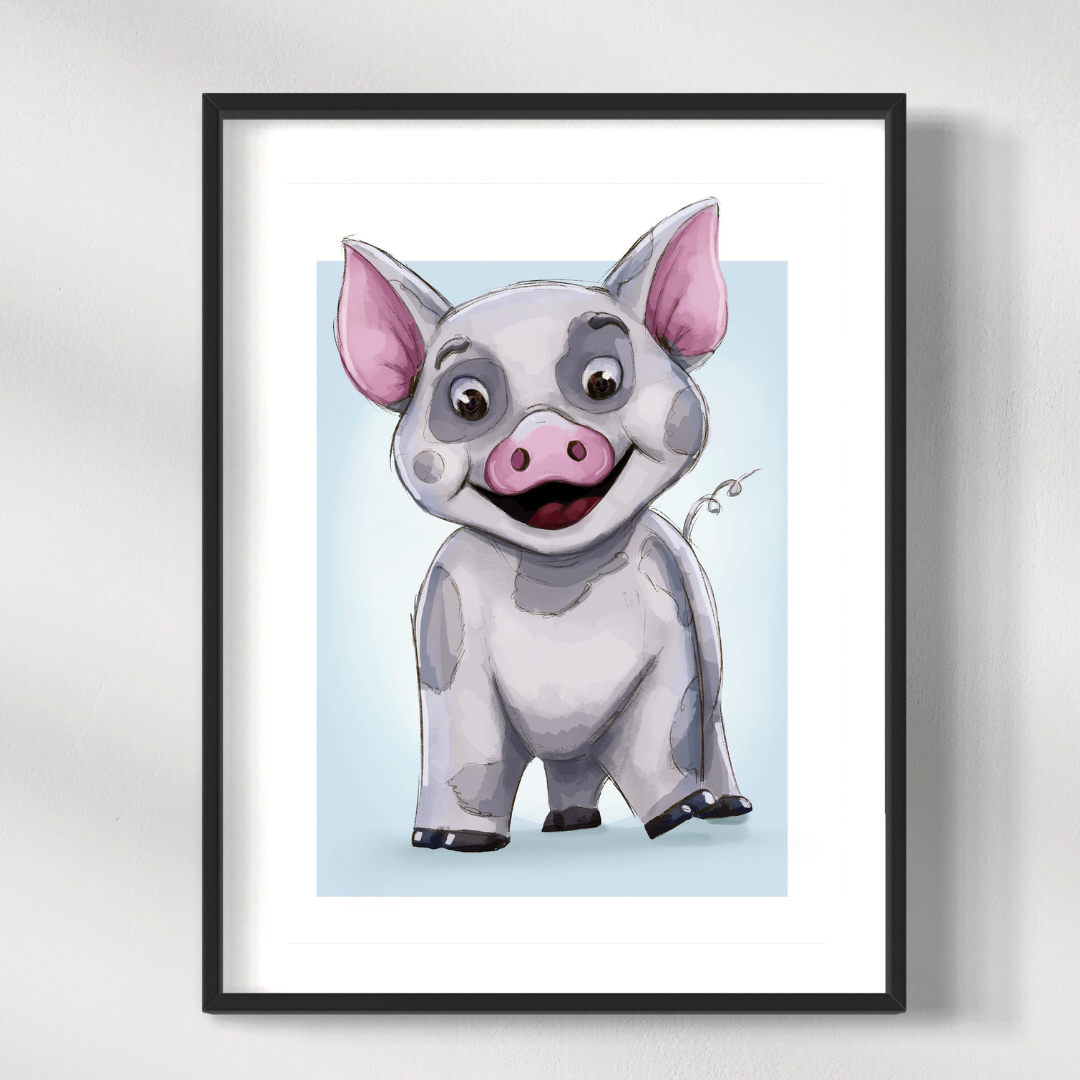 Glückliches Schwein – Pauli Art Studio